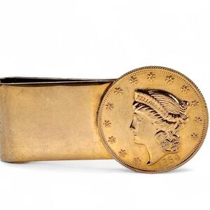 Classic Gold Coin Money Clip
